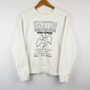 Led Zeppelin White Crewneck Sweatshirt
